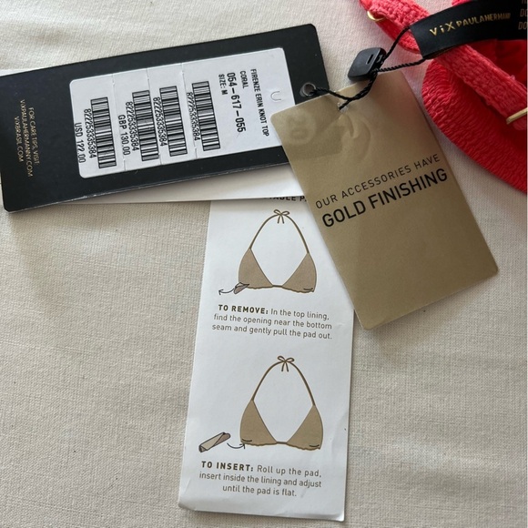 Vix by Paula Hermanny Firenze Erin Knot Top in Coral - Picture 16 of 16